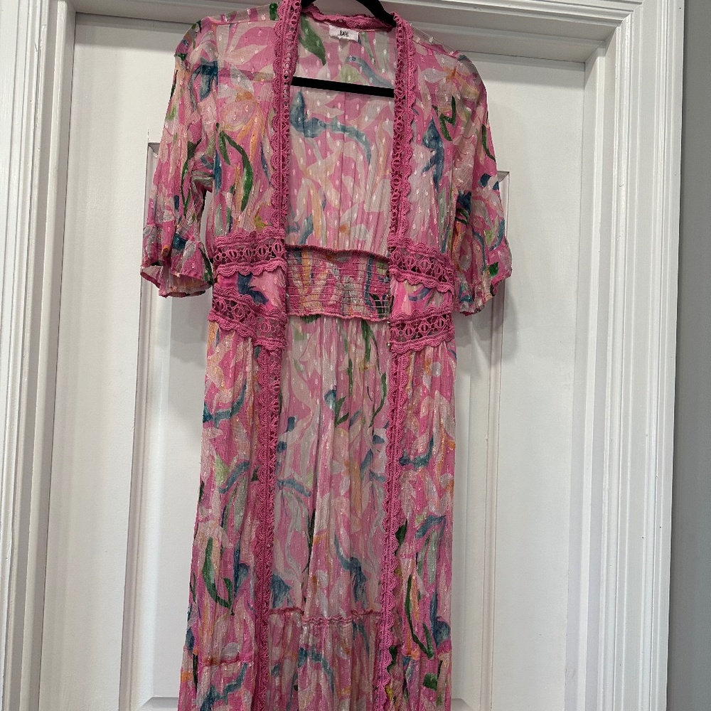 RAHI Sheer Print Swim Cover-Up